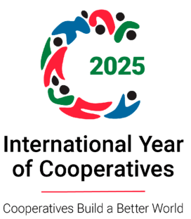 Logo internazionale delle cooperative 2025